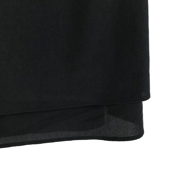 Lane Bryant Tiered Tunic Blouse Women's Plus Size 14 Black Lined Career Holiday - Picture 5 of 12